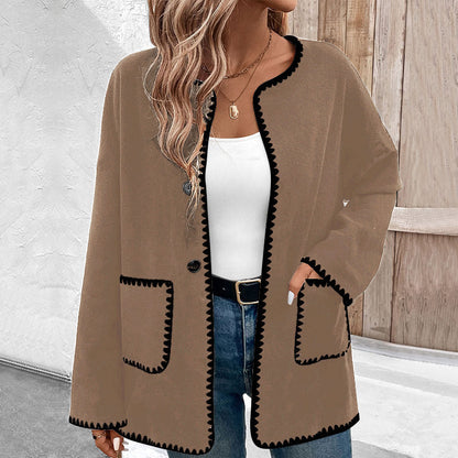 Manteau ample à manches longues