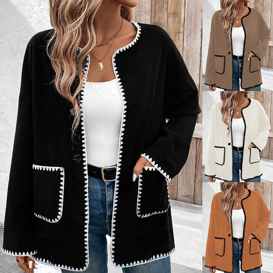 Manteau ample à manches longues