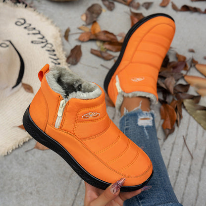 Bottes de neige d'hiver avec fermeture éclair